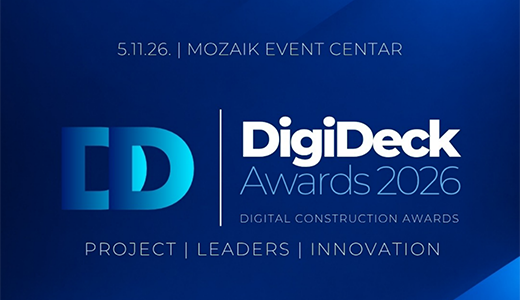 DigiDeck Awards 2026 - nagrade za digitalni razvoj graditeljstva